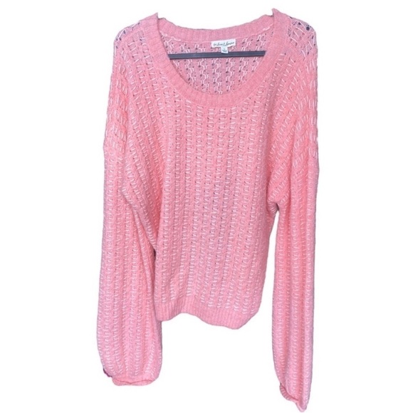 For Love & Lemons Dawn Hi Low Pullover - Pink - Picture 3 of 8